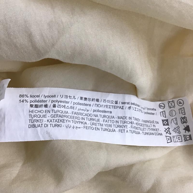 ザラ ZARA ワンピース ロングスカート 3067 107 721 長袖 フリル XS 無地 アイボリー / アイボリー /  レディース USED 古着 中古 10113070