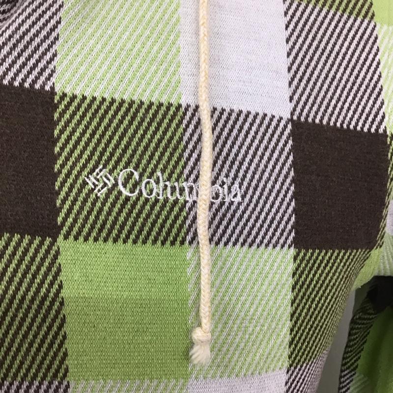 コロンビア Columbia パーカー 長袖 ジップパーカー S ロゴ、文字 X チェック マルチカラー / マルチカラー /  メンズ USED 古着 中古 10124441