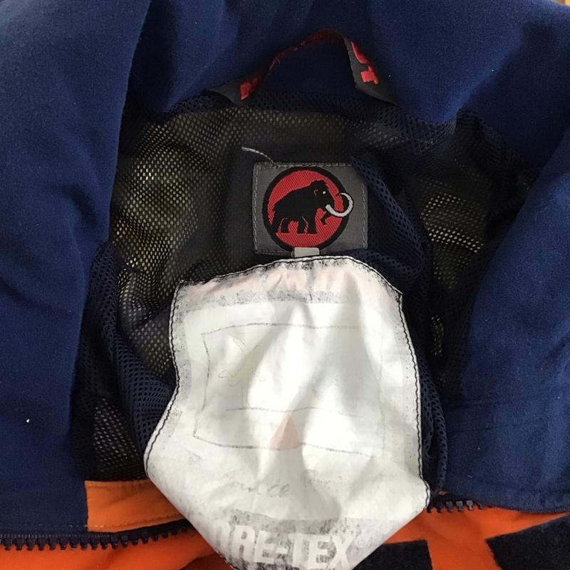 マムート Mammut ジャケット、上着 ジャンパー、ブルゾン ジップアップジャケット ジャンパー アウター アウトドア M ロゴ、文字 橙 / オレンジ / X 紺 / ネイビー /  メンズ USED 古着 中古 10110201