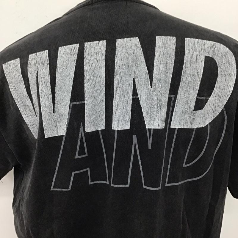 ウィンダンシー WIND AND SEA Tシャツ 半袖 M ロゴ、文字 X プリント 黒 / ブラック /  メンズ USED 古着 中古 10125014