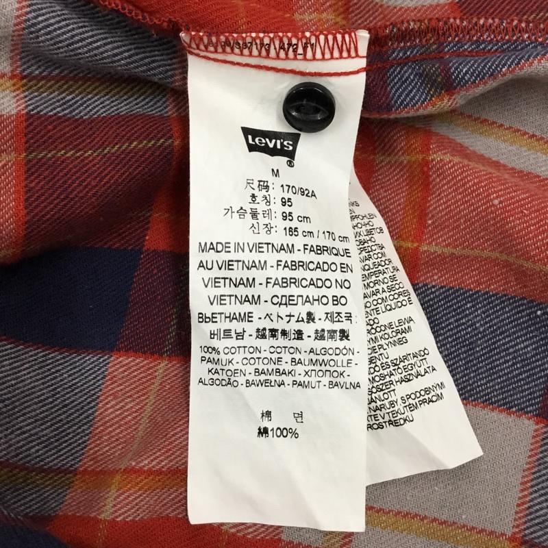 リーバイス Levi s シャツ、ブラウス 長袖 スタンダードフィット ワークシャツ M チェック マルチカラー / マルチカラー /  メンズ USED 古着 中古 10118933
