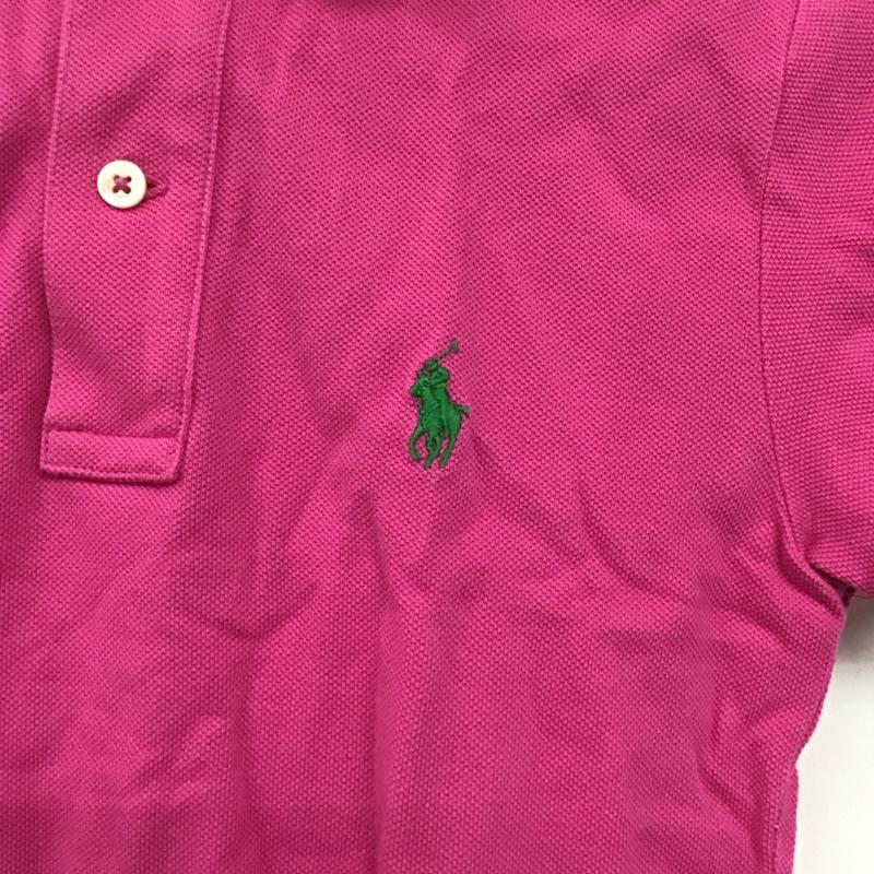 ラルフローレン RALPHLAUREN ポロシャツ 半袖 XS 無地 桃 / ピンク /  レディース USED 古着 中古 10141568