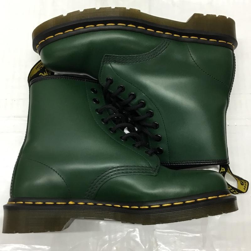 ドクターマーチン Dr.Martens ブーツ ショートブーツ 1460 8ホール レザー UK6 US：7 無地 緑 / グリーン /  メンズ USED 古着 中古 10122201