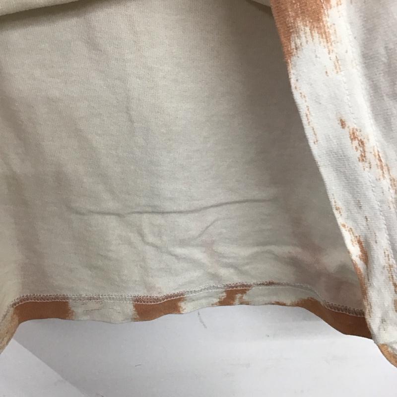 アディダス adidas Tシャツ 半袖 HS1940 タイダイ ロゴ、文字 ベージュ / ベージュ / X 茶 / ブラウン /  メンズ USED 古着 中古 10129169