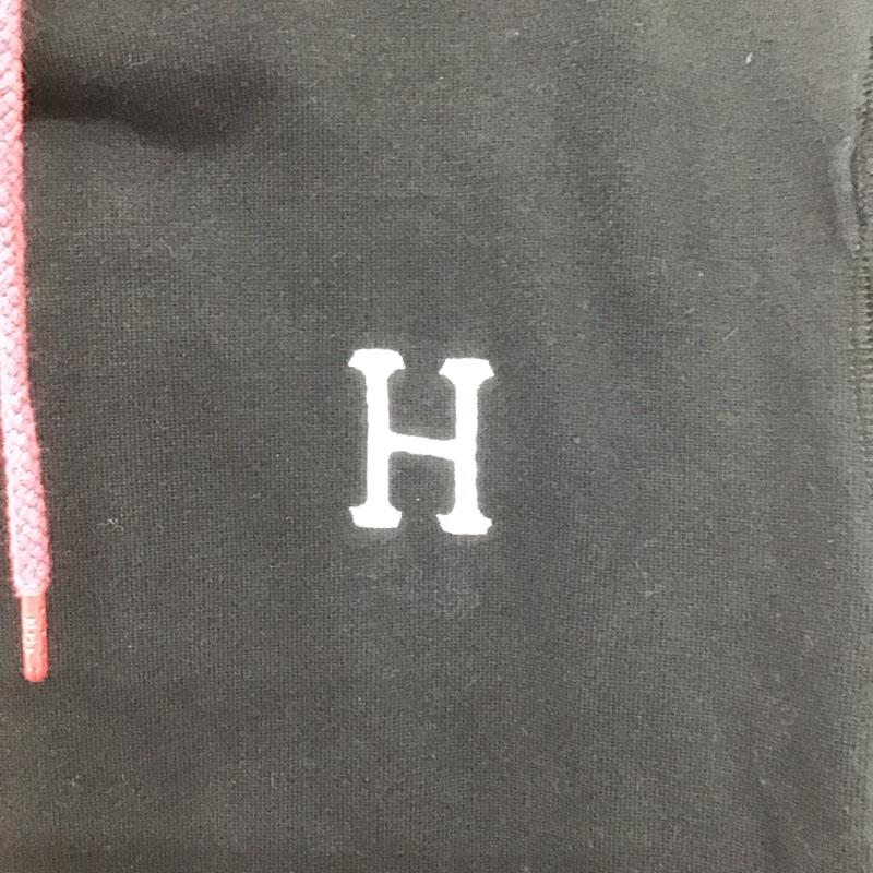 ハフ HUF パーカー 長袖 長袖パーカー プルオーバーパーカー スウェット M ロゴ、文字 黒 / ブラック /  メンズ USED 古着 中古 10147624