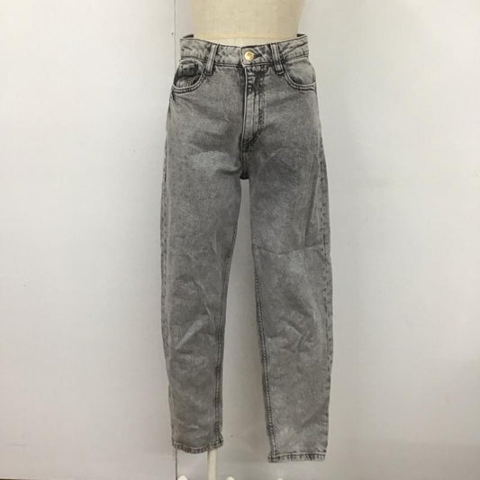 ザラ ZARA パンツ デニム、ジーンズ デニムパンツ ストレートパンツ スリムパンツ カジュアルパンツ 34 無地 黒 / ブラック /  レディース USED 古着 中古 10109245