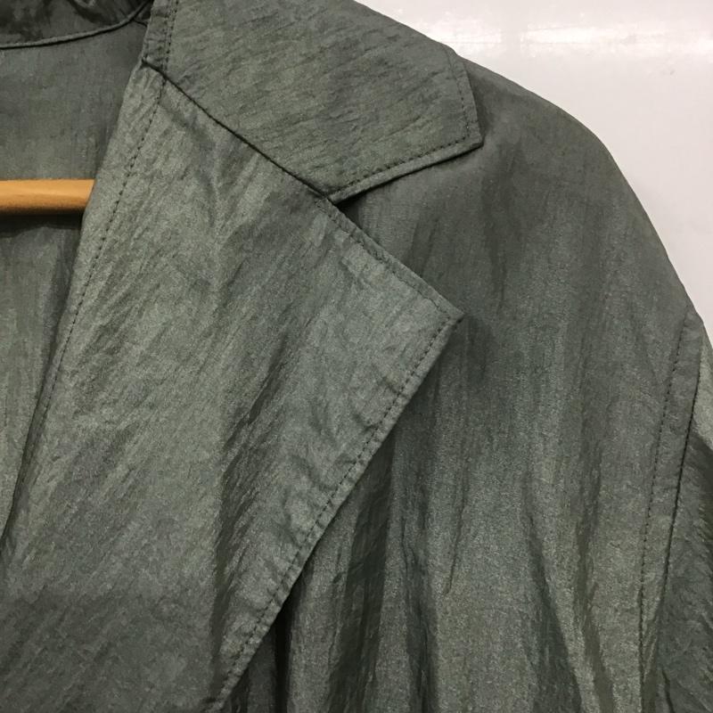 ロエフ LOEFF コート コート一般 8822-699-0009 LF NY WSH SSL GOWN COAT 半袖 ワンピース ナイロン 無地 緑 / グリーン /  レディース USED 古着 中古 10145964
