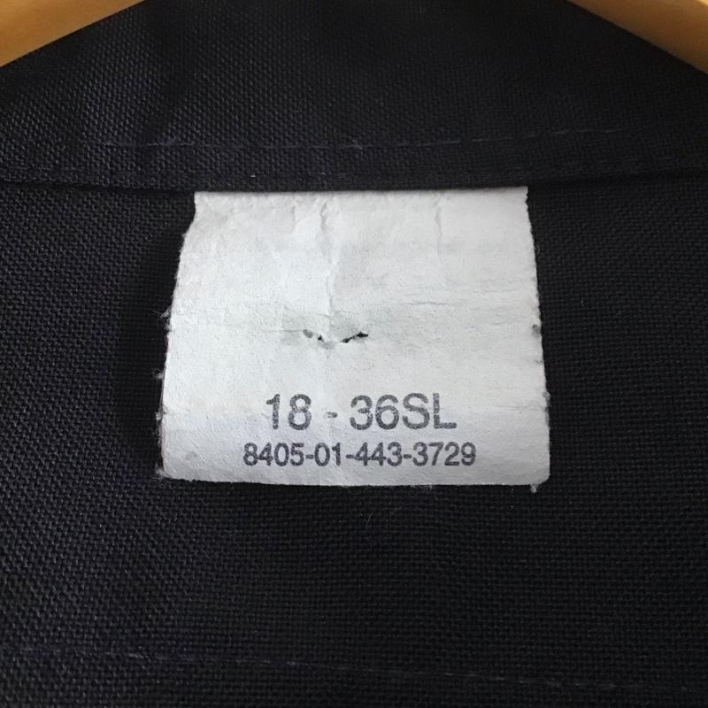 ミリタリー ミリタリー シャツ、ブラウス 長袖 長袖シャツ ミリタリーシャツ カラーシャツ ロゴ、文字 黒 / ブラック /  メンズ USED 古着 中古 10140673