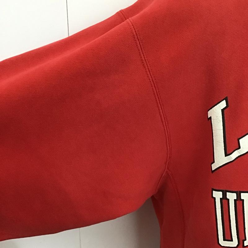 チャンピオン Campion トレーナー 長袖 XL プリント 赤 / レッド /  メンズ USED 古着 中古 10124850