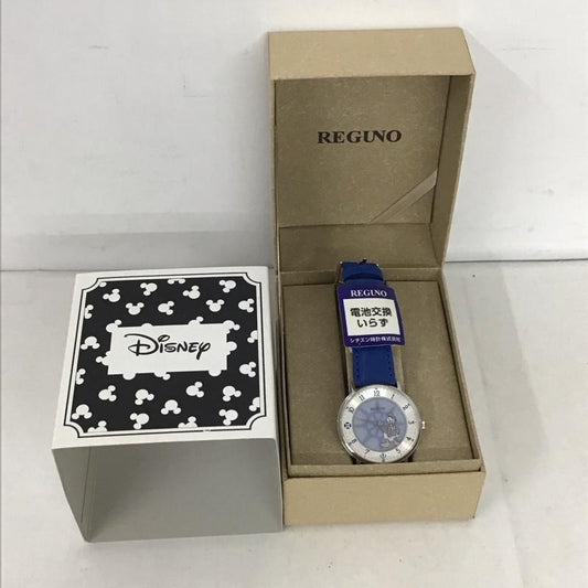 レグノ REGUNO 腕時計 アナログ（クォーツ式） KP3-112-10 ドナルドダック ソーラーテック腕時計 シチズン 箱有 キャラクター 青 / ブルー /  レディース USED 古着 中古 10134481