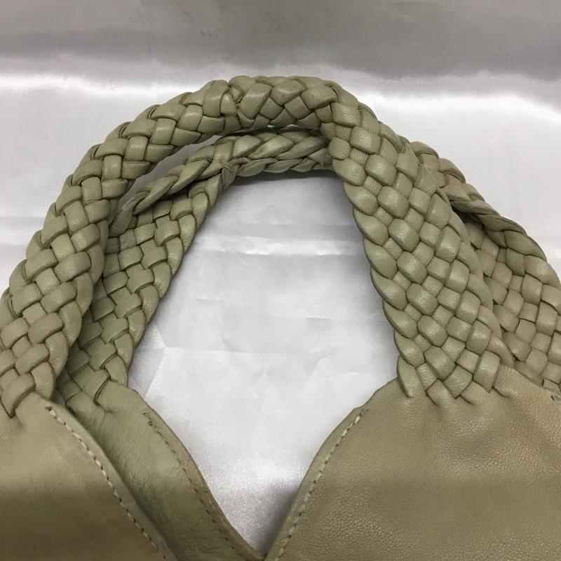 ファロルニ falorni ハンドバッグ ハンドバッグ 持ち手メッシュ 無地 ベージュ / ベージュ /  レディース USED 古着 中古 10110646