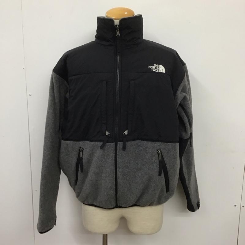 ザノースフェイス THE NORTH FACE ジャケット、上着 ジャンパー、ブルゾン nl-3205 フリースジャケット ジップアップジャケット アウター LL ロゴ、文字 黒 / ブラック / X 灰 / グレー /  メンズ USED 古着 中古 10107541