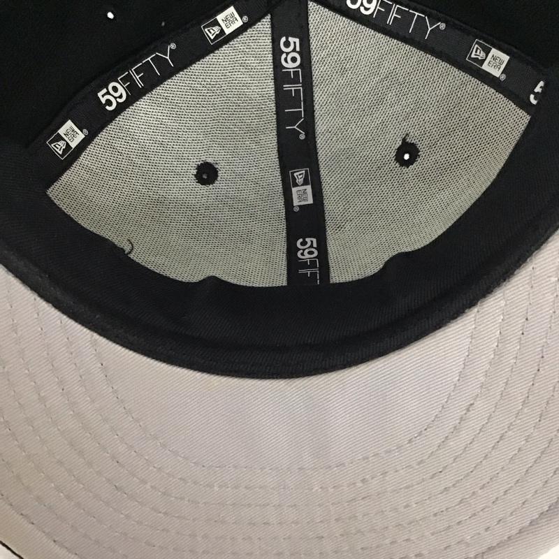 ニューエラ NEW ERA 帽子 キャップ NY ニューヨークヤンキース 59FIFTY 59.6cm ロゴ、文字 黒 / ブラック /  メンズ USED 古着 中古 10139355