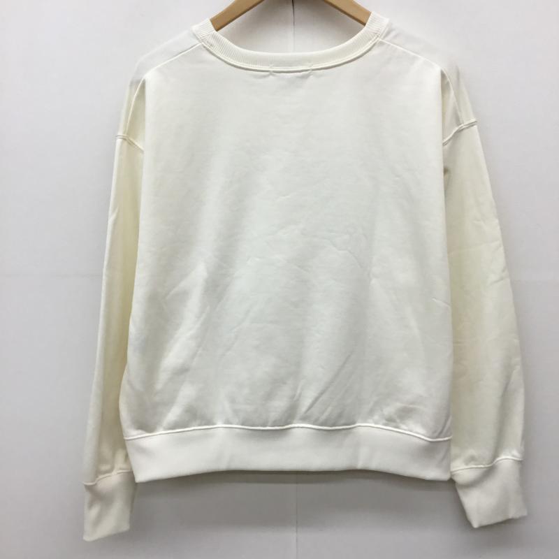 グローバルワーク GLOBAL WORK トレーナー 長袖 GW625175AD FREE プリント アイボリー / アイボリー /  レディース USED 古着 中古 10142209