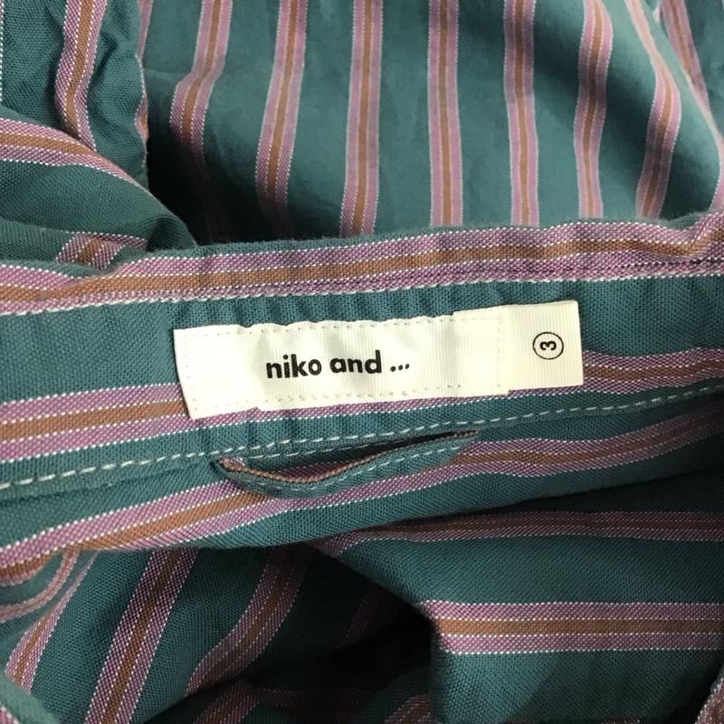 ニコアンド niko and... ワンピース ロングスカート ST81RH10AD オックスフォードシャツワンピース M ストライプ マルチカラー / マルチカラー /  レディース USED 古着 中古 10112254