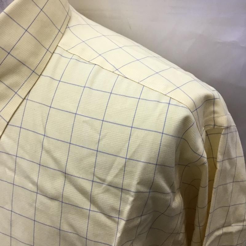 ブルックスブラザーズ BROOKS BROTHERS シャツ、ブラウス 長袖 ボタンダウン チェック 黄 / イエロー /  メンズ USED 古着 中古 10111374
