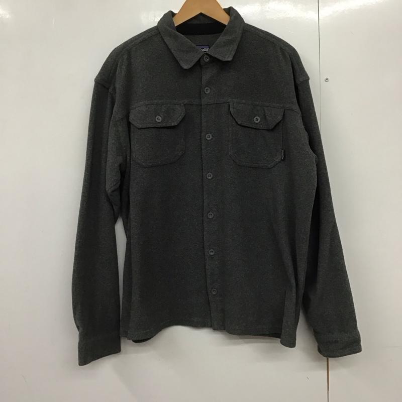 パタゴニア patagonia シャツ、ブラウス 長袖 L 無地 灰 / グレー /  メンズ USED 古着 中古 10141135