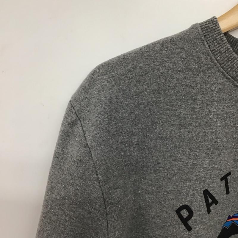 パタゴニア patagonia トレーナー 長袖 長袖トレーナー スウェット クルーネック プルオーバー S プリント 灰 / グレー /  メンズ USED 古着 中古 10145025