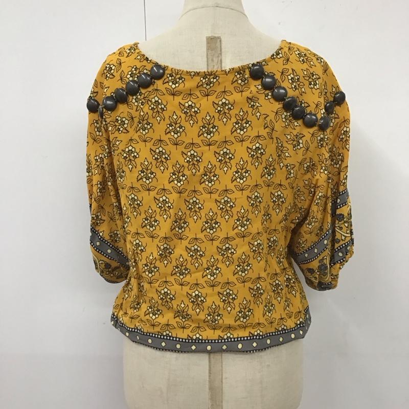 スライ SLY シャツ、ブラウス 半袖 0309sb30-0650 TEA TREE FLOWER TOPS FREE  黄 / イエロー /  レディース USED 古着 中古 10119941