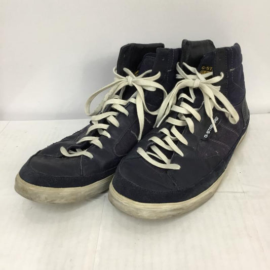 ジースターロゥ G-STAR RAW スニーカー スニーカー US10 箱無 US：10 無地 白 / ホワイト / X 紺 / ネイビー /  メンズ USED 古着 中古 10045072