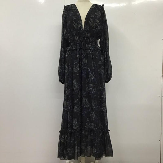 マウジー MOUSSY ワンピース ロングスカート 010dsh30-0510 長袖ロングワンピース フレアスカート 総柄 2 プリント マルチカラー / マルチカラー /  レディース USED 古着 中古 10118561