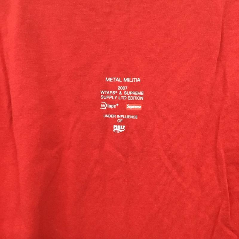 シュプリーム Supreme Tシャツ 半袖 半袖カットソー プリントTシャツ クルーネックカットソー ロゴT M ロゴ、文字 赤 / レッド /  メンズ USED 古着 中古 10146435