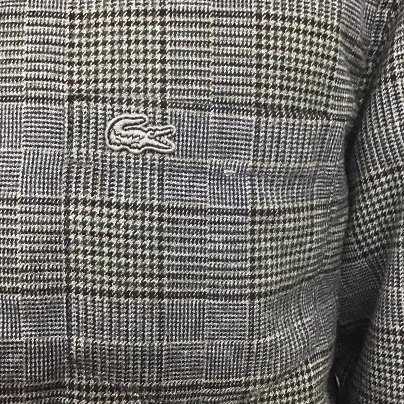 ラコステ LACOSTE ジャケット、上着 ジャケット、ブレザー CH231EL 中綿リバーシブルシャツジャケット ワニ S チェック 紺 / ネイビー / X 黒 / ブラック / X 灰 / グレー / X 緑 / グリーン /  メンズ USED 古着 中古 10107921