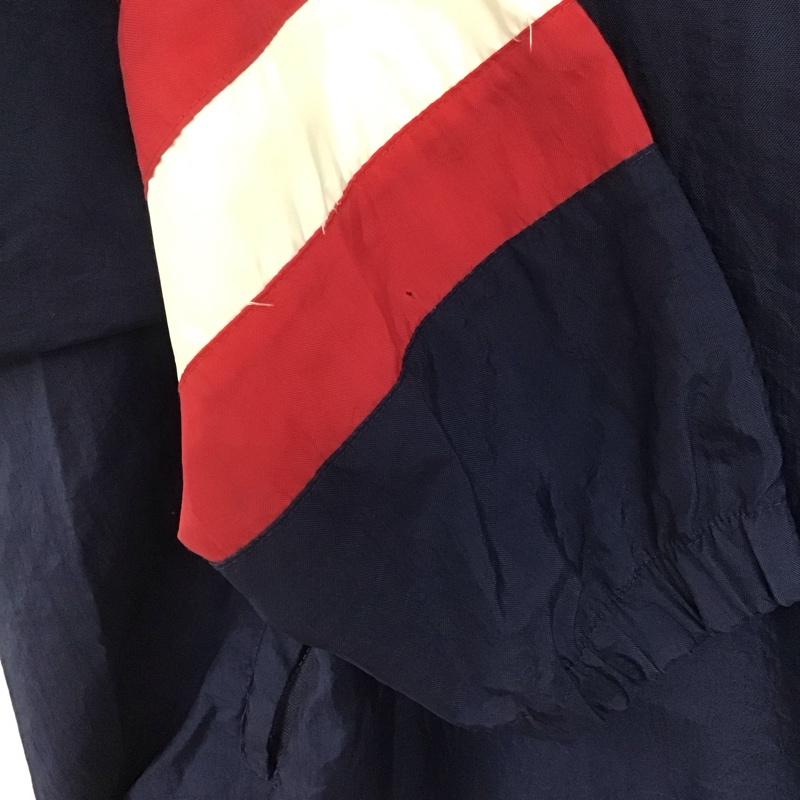 チャンピオン Champion ジャケット、上着 ジャケット、ブレザー プルオーバージャケット アウター Vネック スポーツウェア ロゴ、文字 紺 / ネイビー /  メンズ USED 古着 中古 10140122