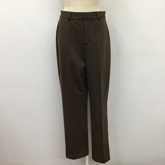 アデイインザライフ ユナイテッドアローズ A day in the life UNITED ARROWS パンツ スラックス 6414-699-0182 ジャージー イージーテーパードパンツ 無地 茶 / ブラウン /  レディース USED 古着 中古 10112996