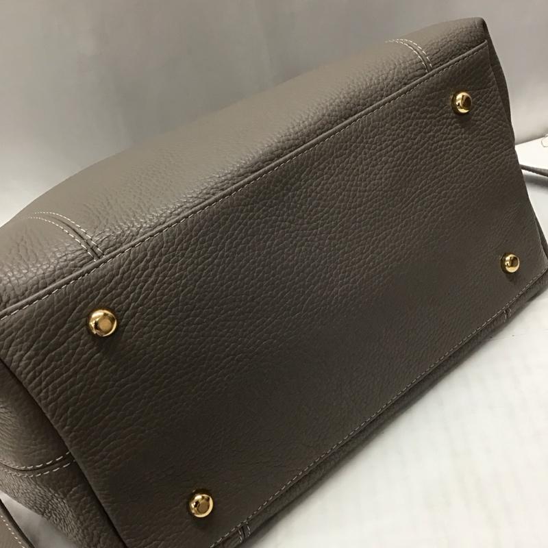 ジャンニ ノターロ GIANNI NOTARO トートバッグ トートバッグ ショルダー 2WAY 無地 灰 / グレー /  レディース USED 古着 中古 10116273