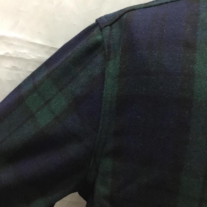 エーグル AIGLE シャツ、ブラウス 長袖 L チェック 緑 / グリーン /  メンズ USED 古着 中古 10112811