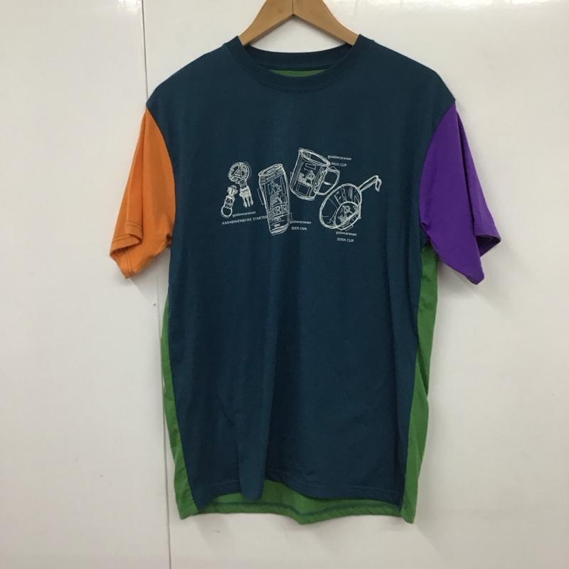 ゴースローキャラバン go slow caravan Tシャツ 半袖 4 ロゴ、文字 X プリント マルチカラー / マルチカラー /  メンズ USED 古着 中古 10130168
