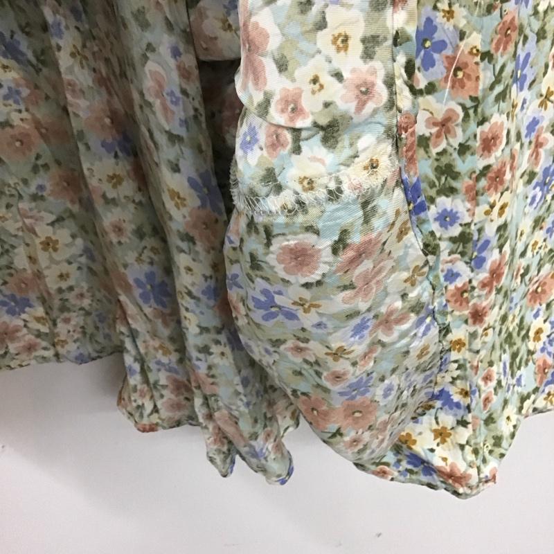 ザラ ZARA スカート ロングスカート ロングスカート フレアスカート カジュアルスカート XS プリント マルチカラー / マルチカラー /  レディース USED 古着 中古 10128970