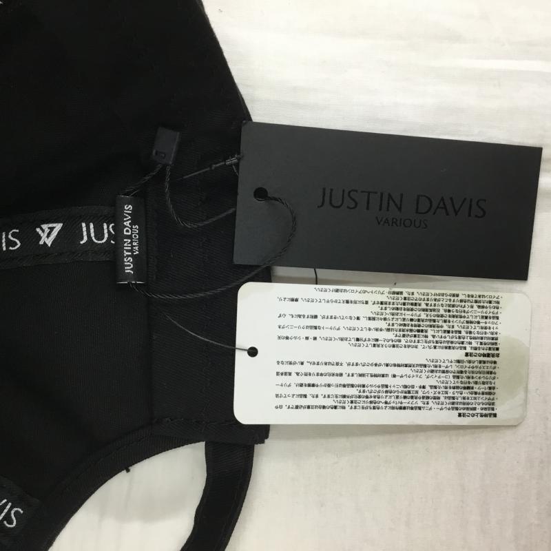 ジャスティンディヴィス JUSTIN DAVIS 帽子 キャップ Justin davis JDV328ORIENS ロゴキャップ FREE ロゴ、文字 黒 / ブラック / X 白 / ホワイト /  メンズ USED 古着 中古 10129686