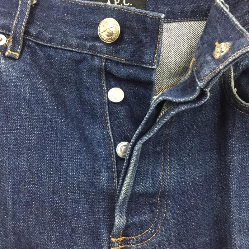 アーペーセー A.P.C. パンツ デニム、ジーンズ デニムパンツ ストレートパンツ ワイドパンツ カジュアルパンツ 32インチ 無地 インディゴ / インディゴ /  メンズ USED 古着 中古 10112317