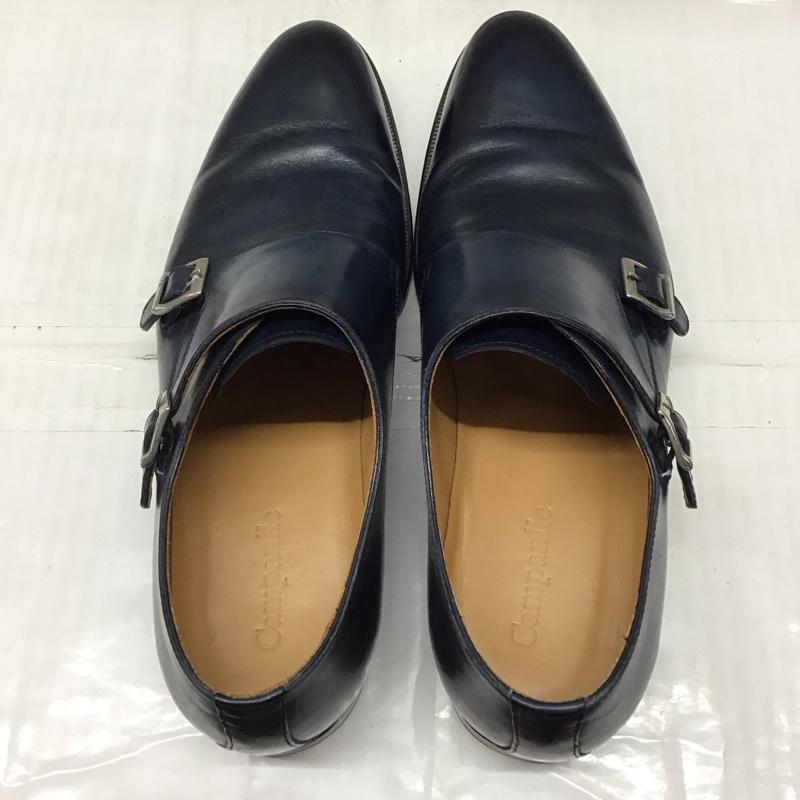 カンパニーレ Campanile 革靴 革靴 ダブルモンク 無地 紺 / ネイビー /  メンズ USED 古着 中古 10122515