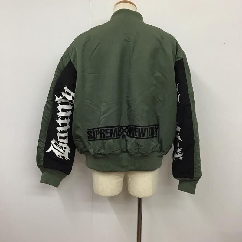 シュプリーム Supreme ジャケット、上着 ジャンパー、ブルゾン 2023-24AW MA-1JacketBlack BountyHunter コラボ アウター L ロゴ、文字 カーキ / カーキ /  メンズ USED 古着 中古 10115277