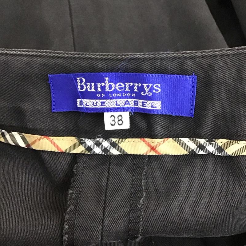 バーバリーズ BURBERRYS スカート ひざ丈スカート ひざ丈スカート タイトスカート スリットスカート 38 無地 黒 / ブラック /  レディース USED 古着 中古 10115961