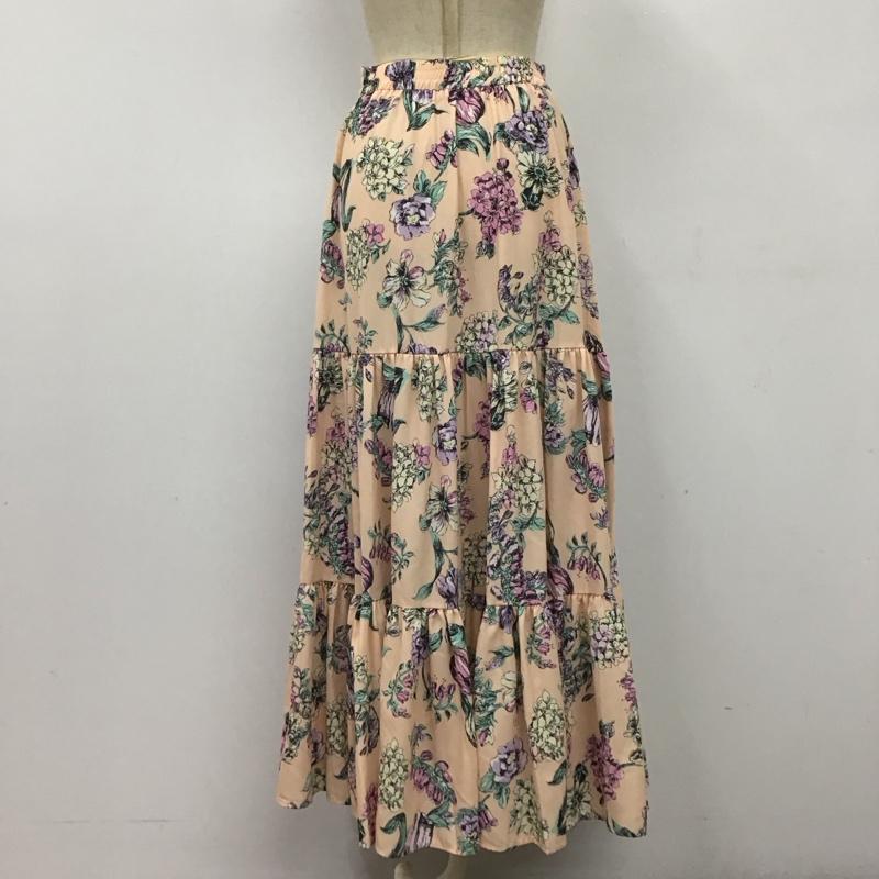 デュラス DURAS スカート ロングスカート D0580280 ティアードスカート FREE 花柄 マルチカラー / マルチカラー /  レディース USED 古着 中古 10120026