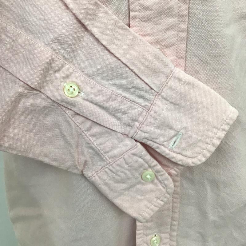 ラルフローレン RALPHLAUREN シャツ、ブラウス 長袖 長袖シャツ カジュアルシャツ カラーシャツ ボタンダウンシャツ ロゴ、文字 桃 / ピンク /  メンズ USED 古着 中古 10107731