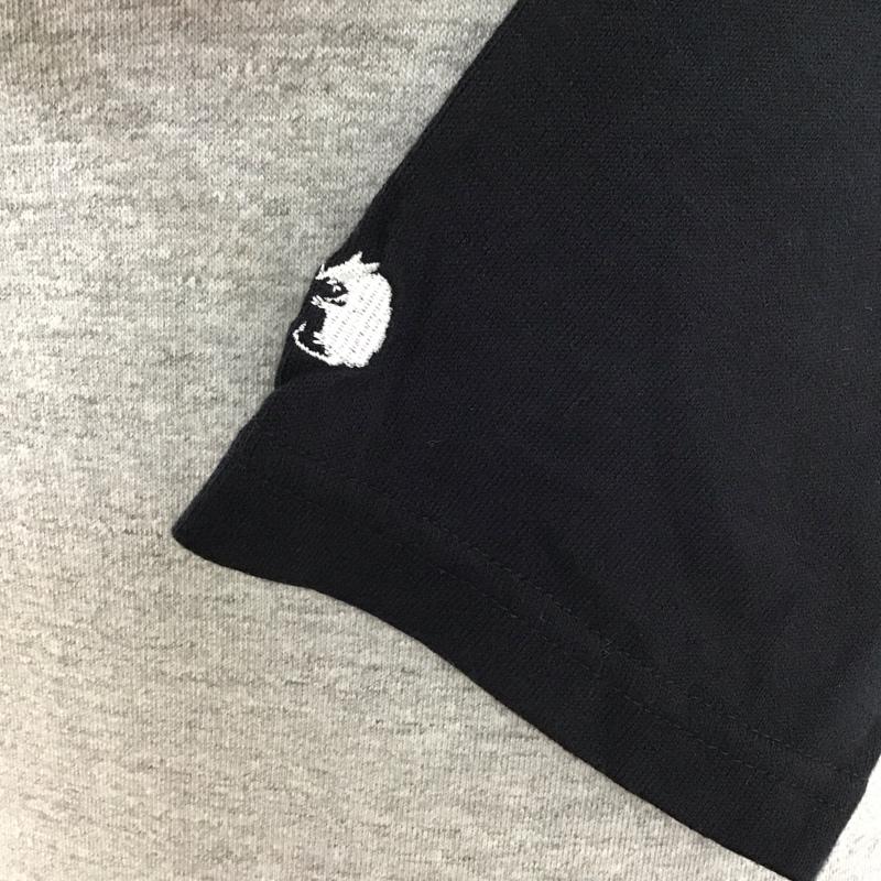 ラッツ RATS カットソー 七分袖 ラグラン クルーネックカットソー 七分丈Tシャツ S ロゴ、文字 黒 / ブラック / X 灰 / グレー /  メンズ USED 古着 中古 10114711