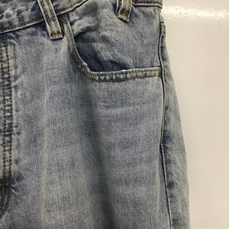 カウラム CAHLUMN パンツ デニム、ジーンズ デニムパンツ ワイドパンツ カジュアルパンツ 43インチ 無地 水色 / ライトブルー /  メンズ USED 古着 中古 10148940