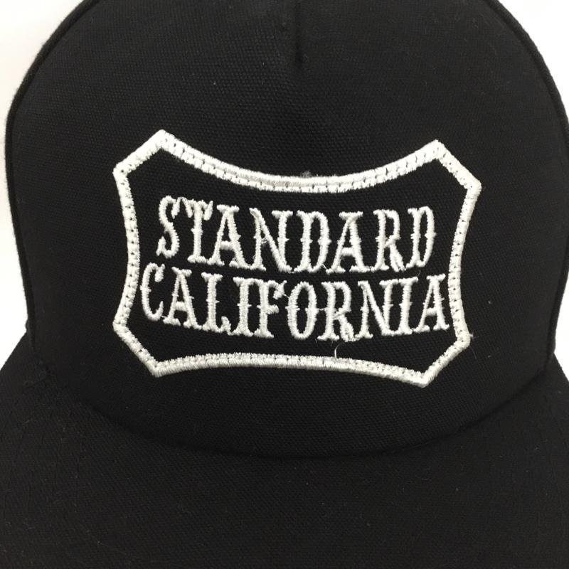 スタンダード カリフォルニア STANDARD CALIFORNIA 帽子 キャップ ロゴ ワッペン コットン ロゴ、文字 黒 / ブラック /  メンズ USED 古着 中古 10130416