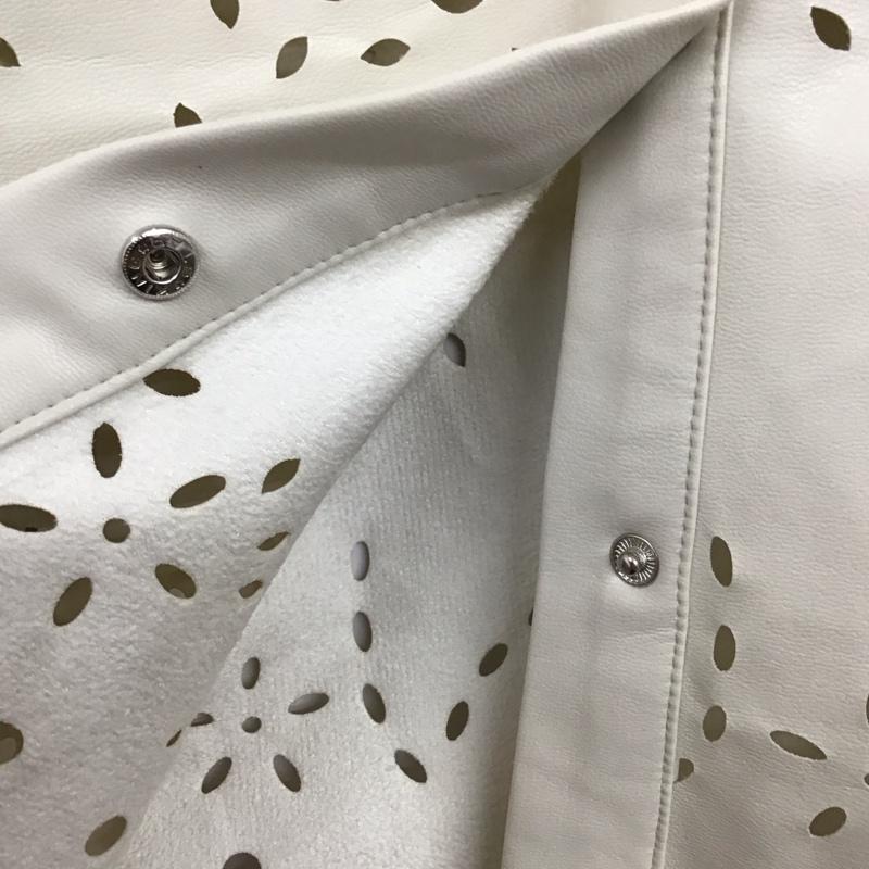 ザラ ZARA ジャケット、上着 ジャケット、ブレザー 7969/048/052 フェイクレザー上着 M 無地 オフホワイト / オフホワイト /  レディース USED 古着 中古 10136620