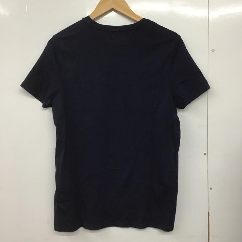 トミーヒルフィガー TOMMY HILFIGER Tシャツ 半袖 半袖カットソー プリントTシャツ クルーネックカットソー S プリント 紺 / ネイビー /  メンズ USED 古着 中古 10145827