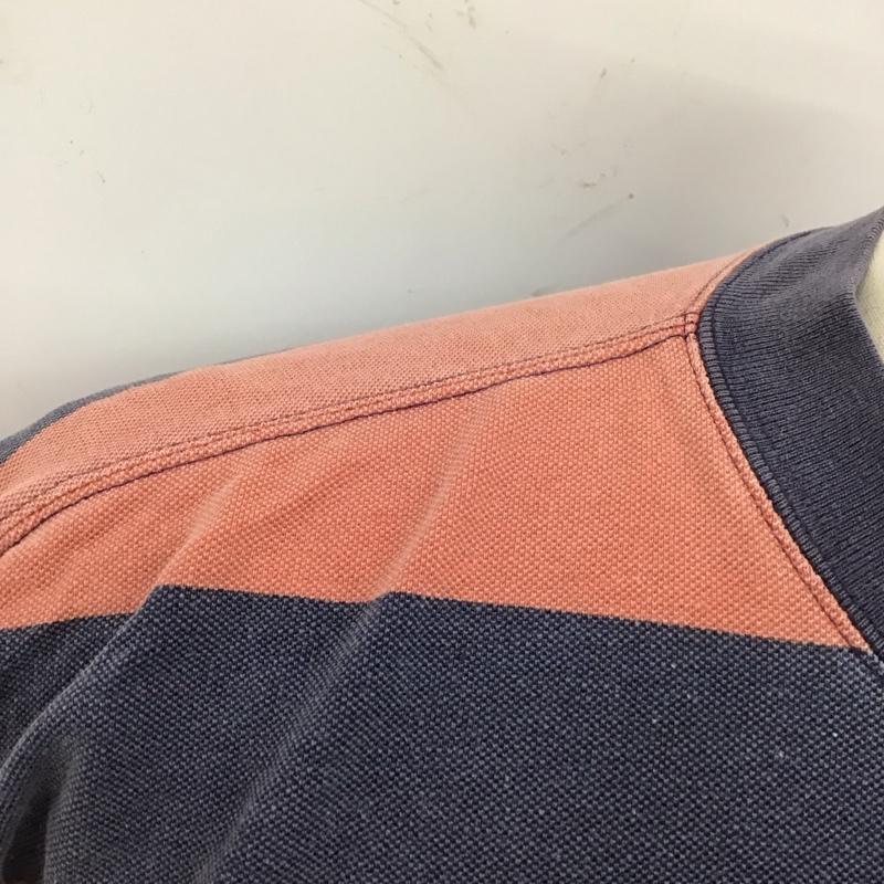 ギャップ GAP Tシャツ 半袖 90年代 胸ポケット L ボーダー柄 桃 / ピンク / X 紺 / ネイビー /  メンズ USED 古着 中古 10112664