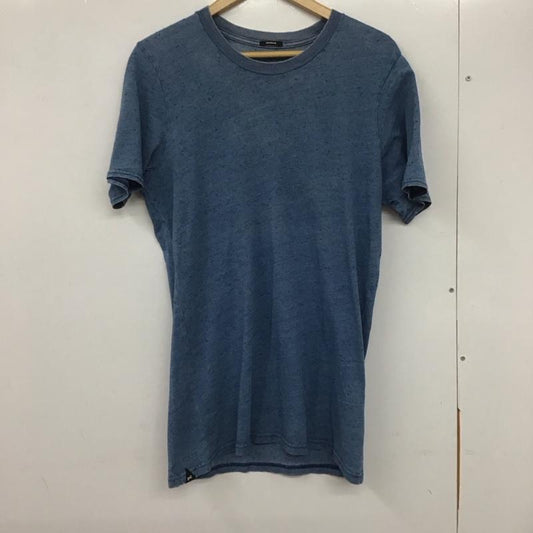 デンハム DENHAM Tシャツ 半袖 半袖Tシャツ プリントTシャツ クルーネックカットソー S 無地 青 / ブルー /  メンズ USED 古着 中古 10133232