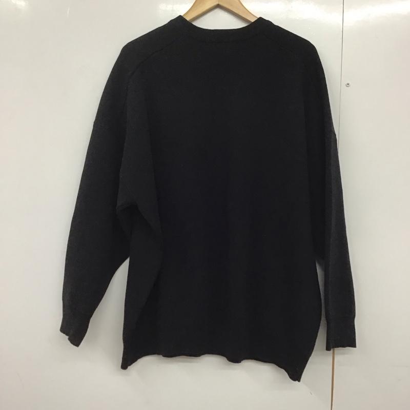 ジーナシス JEANASIS トレーナー 長袖 js064131mw 12G Wジャガードボリュームスリーブスウェット FREE 無地 黒 / ブラック /  レディース USED 古着 中古 10143423