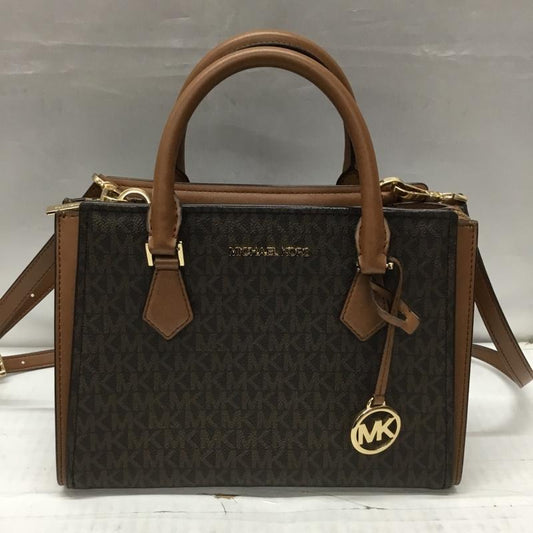 マイケルコース MICHAEL KORS ハンドバッグ ハンドバッグ 35T0GWXM8B 2WAY ショルダーバッグ 総柄 茶 / ブラウン / X ダークブラウン / ダークブラウン /  レディース USED 古着 中古 10107880