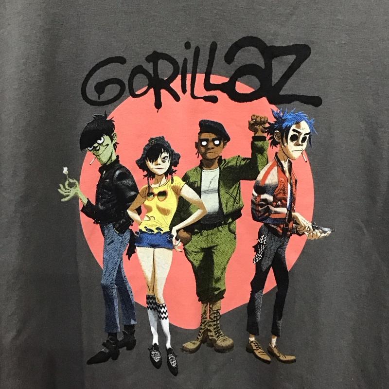 古着 USED Tシャツ 半袖 Gorillaz バンドTシャツ クルーネック XXL プリント 灰 / グレー /  メンズ USED 古着 中古 10123347